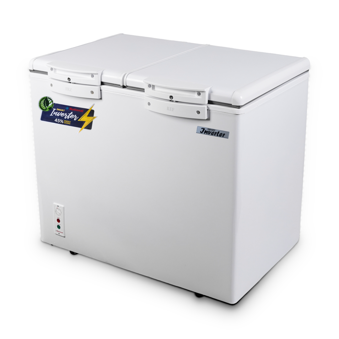 National Polar Inverter Twin Door Fridge & Freezer
