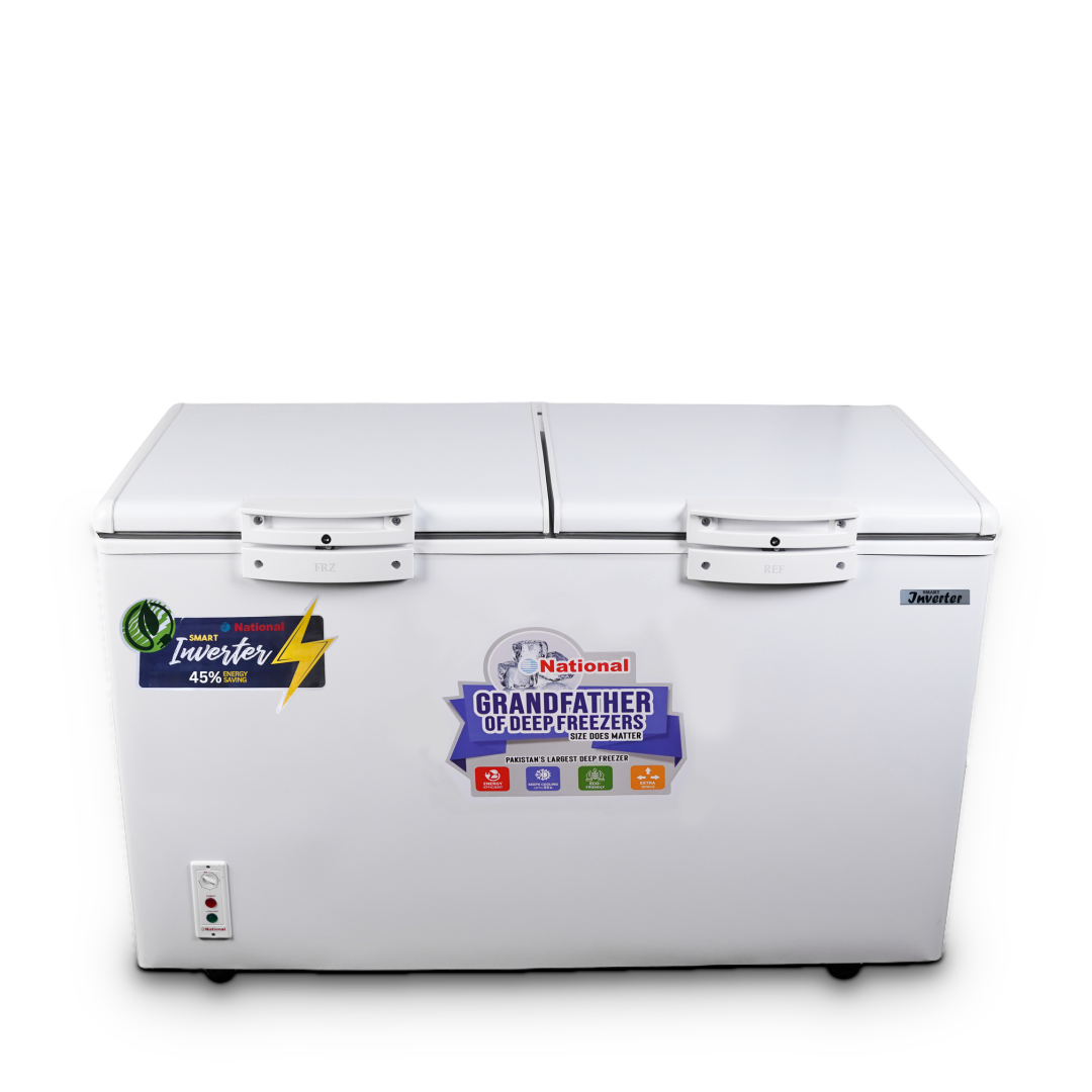 National Polar Inverter Double Door Deep Freezer