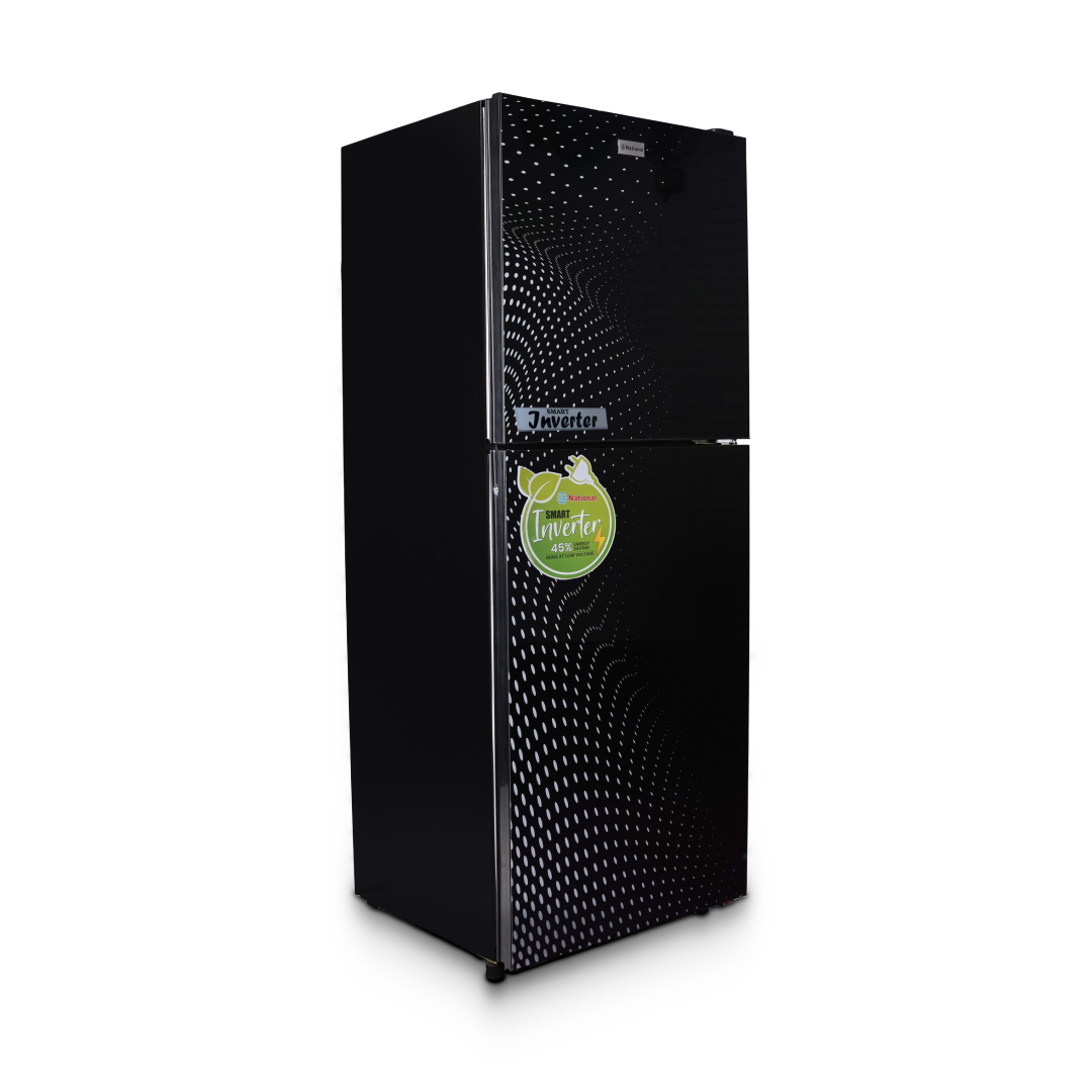 National Matrix Inverter Curved Glass Door Refrigerator
